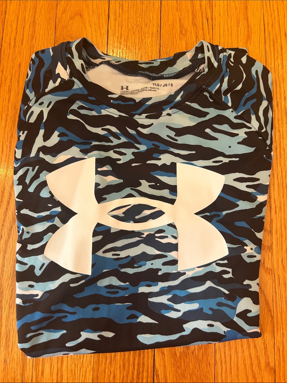Under Armour Blue, Black & Light Blue Camo Training Tee